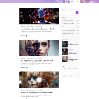 blog landing