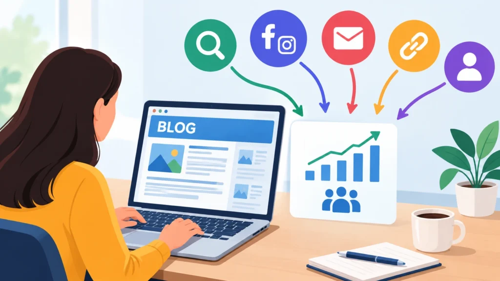 What is blog traffic and how visitors reach a blog