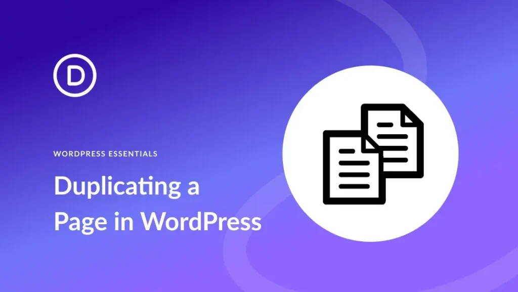 how to duplicate a page in wordpress