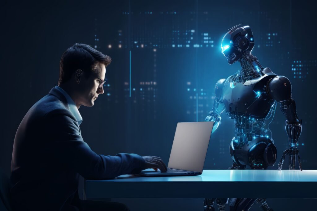businessman working futuristic office 1 scaled