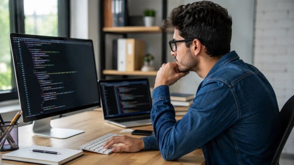 developer-analyzing-code-dual-screens